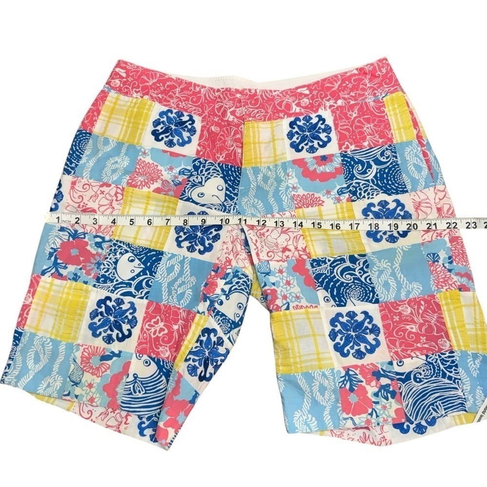 Lilly Pulitzer Patchwork Fish Floral Seersucker B… - image 6